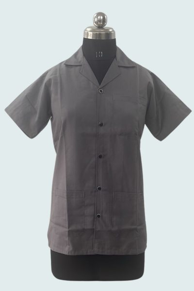 APRON HALF SLEEVES GREY Hospital Uniform