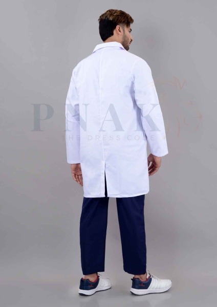 Lab Coat Full Sleeves Knee Length White    UNISEX Knee Length Full Sleeves