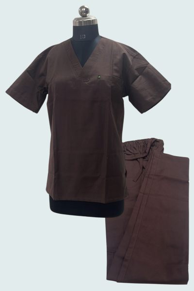 Scrub Suit Dark Brown Scrub Suits - OFFERS 