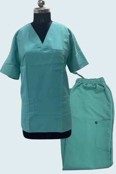 Scrub Suit Pista Green Wrinkle free  Scrub Suits - OFFERS 