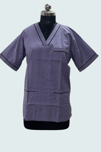 Scrub Suits Purple with piping  Scrub Suit - Offers