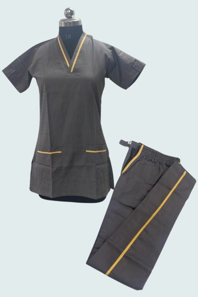 Scrub Suits with Yellow piping Scrub Suits - OFFERS 